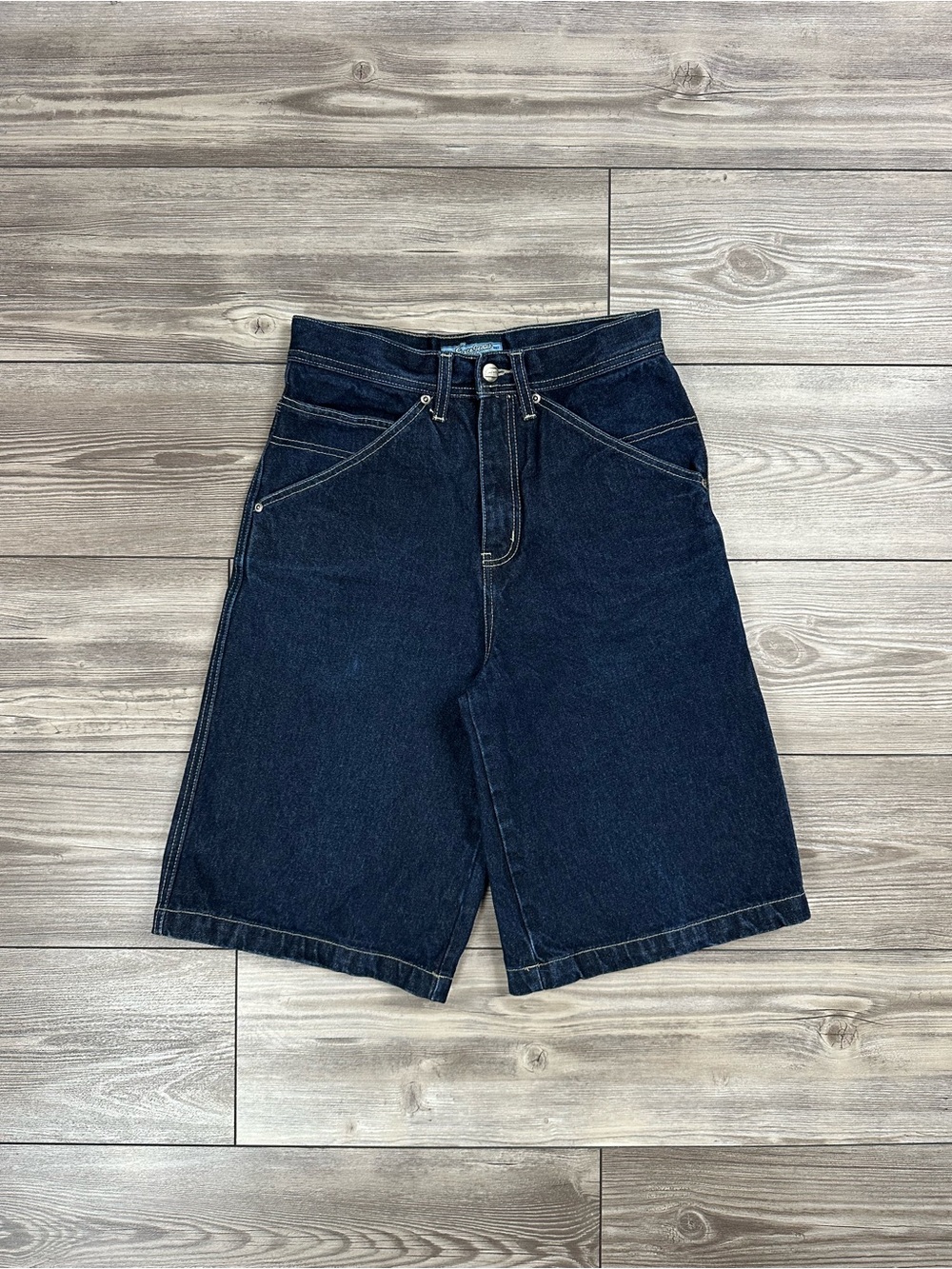Vintage Y2K Exco Baggy Denim Shorts Dark Wash